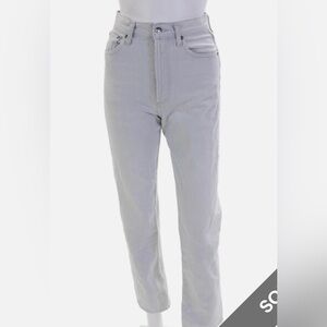 $238 Agolde 90’s pinch waist light wash button fly denim jeans 23